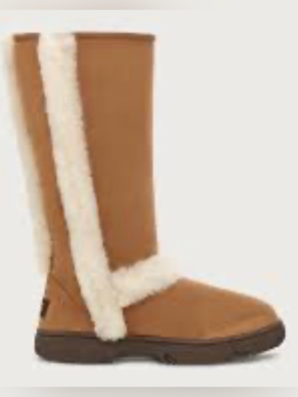 Ugg SUNBURST TALL CHESTNUT SHEARLING BOOTS US. 7 RARE!!! SOLD OUT ONLINE!